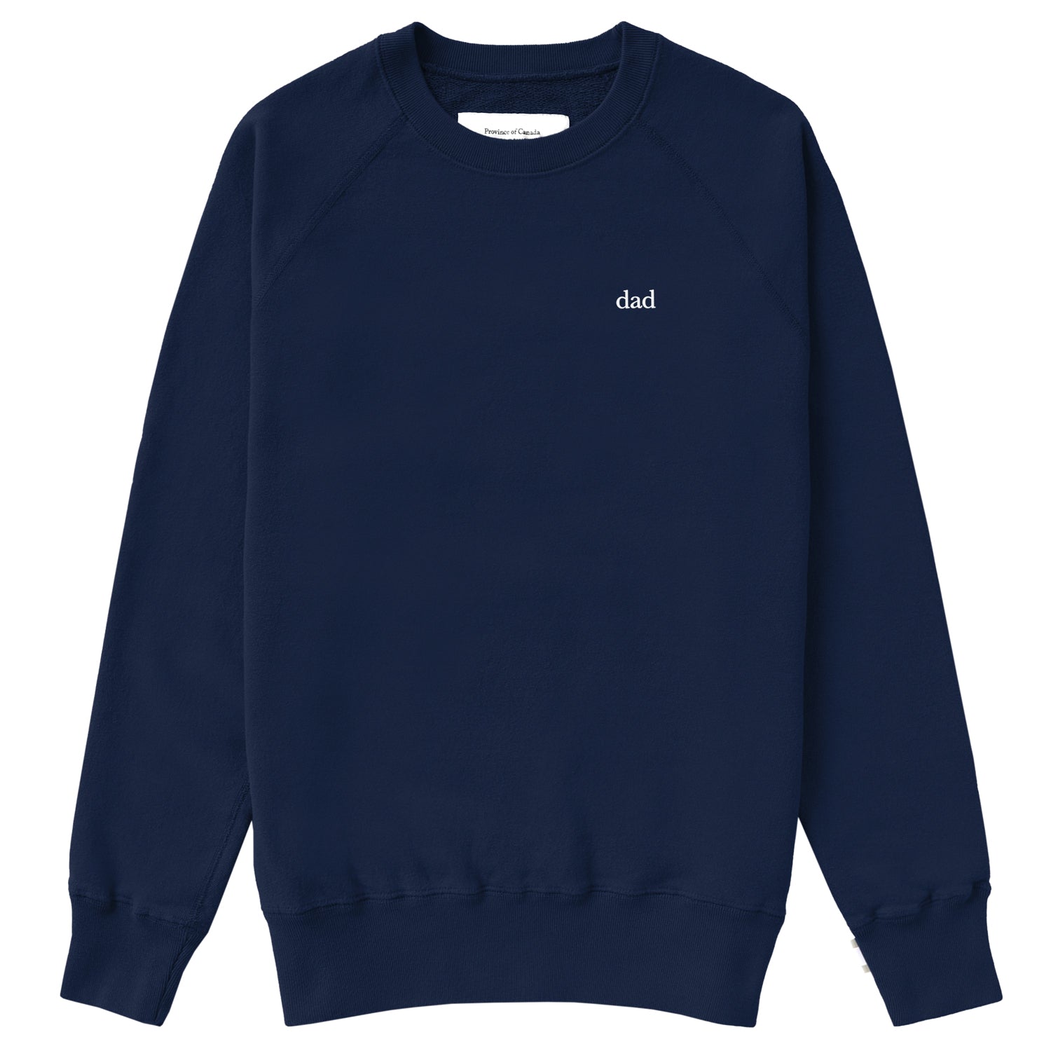 Made in Canada 100% Cotton Dad Sweatshirt Navy - Province of Canada