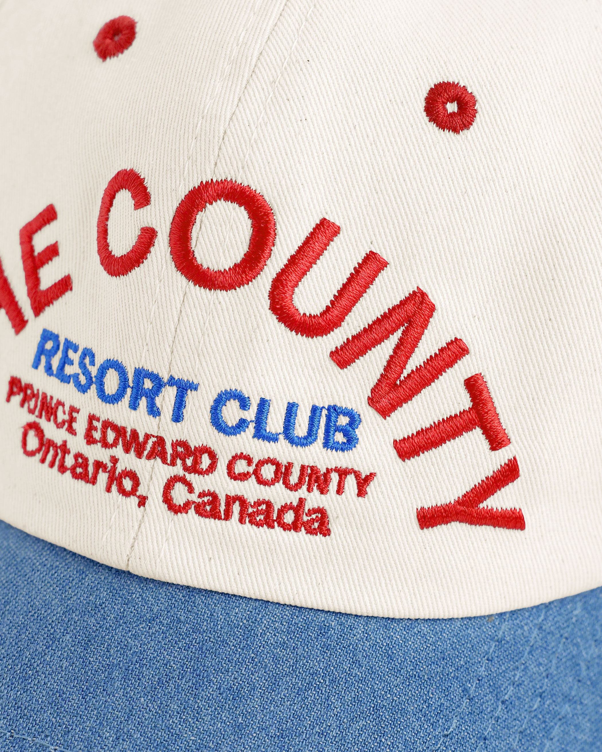 Made in Canada 100% Cotton The County Baseball Hat Natural Denim - Province of Canada 