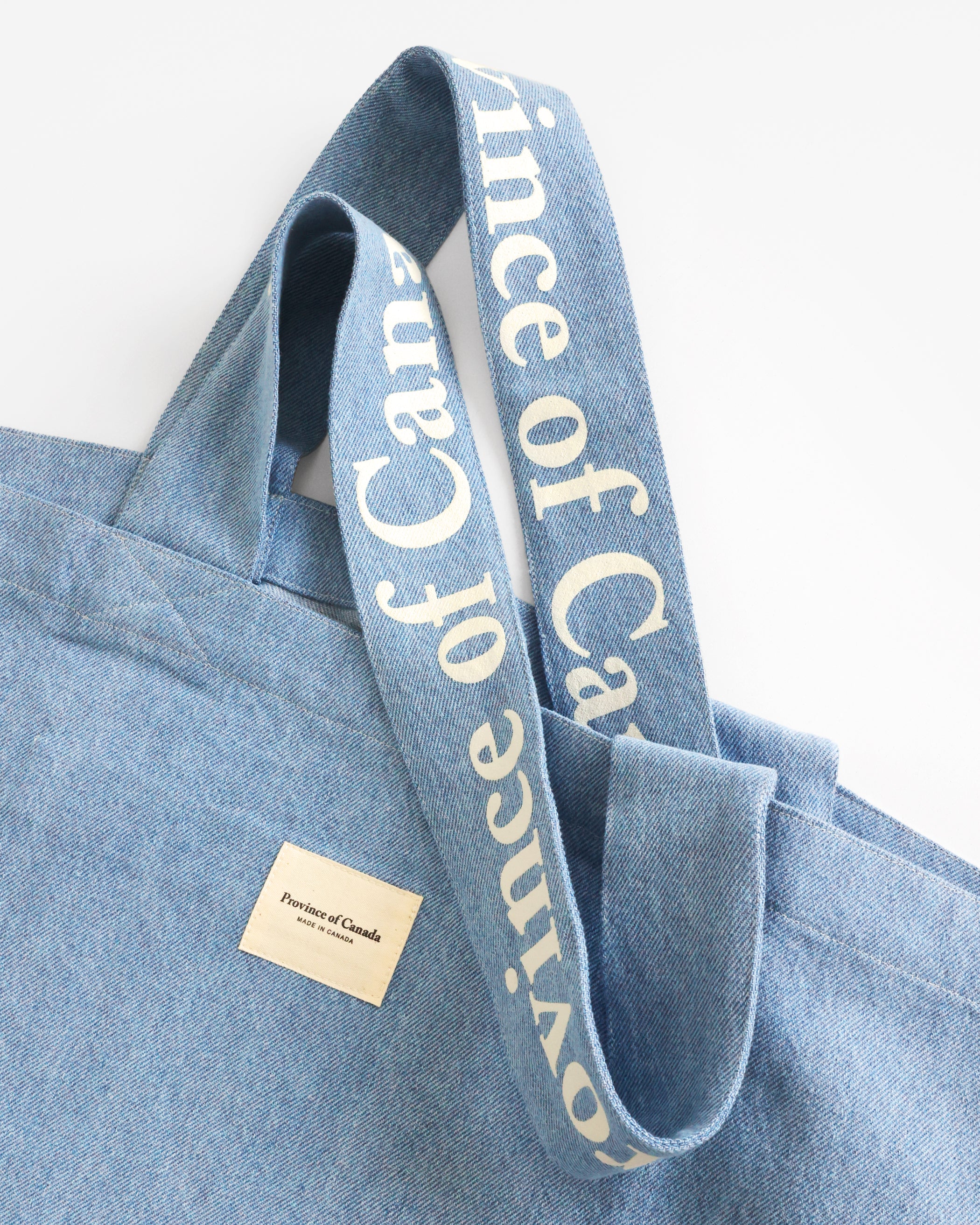 Wordmark Tote Bag Denim – Province of Canada