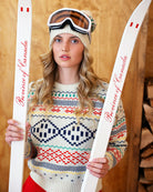 Made in Canada 100% Cotton Fair Isle Cotton Knit Sweater - Unisex - Province of Canada