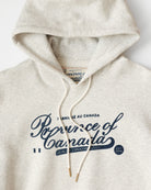 Made in Canada Fleece Script Logo Hoodie Eggshell - Unisex - Province of Canada