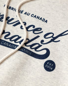 Made in Canada Fleece Script Logo Hoodie Eggshell - Unisex - Province of Canada