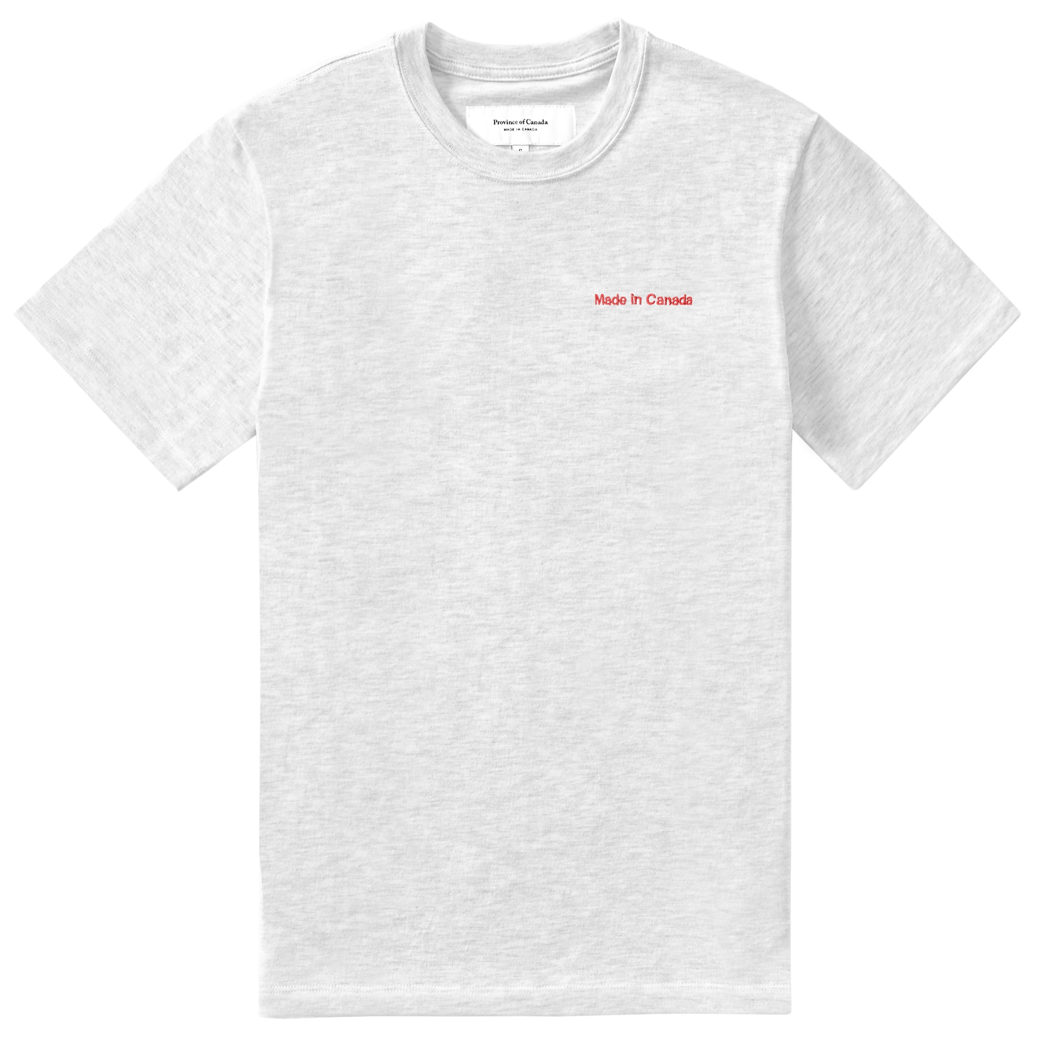 100% Cotton Embroidered Made in Canada Tee Cloud - Unisex - Province of Canada