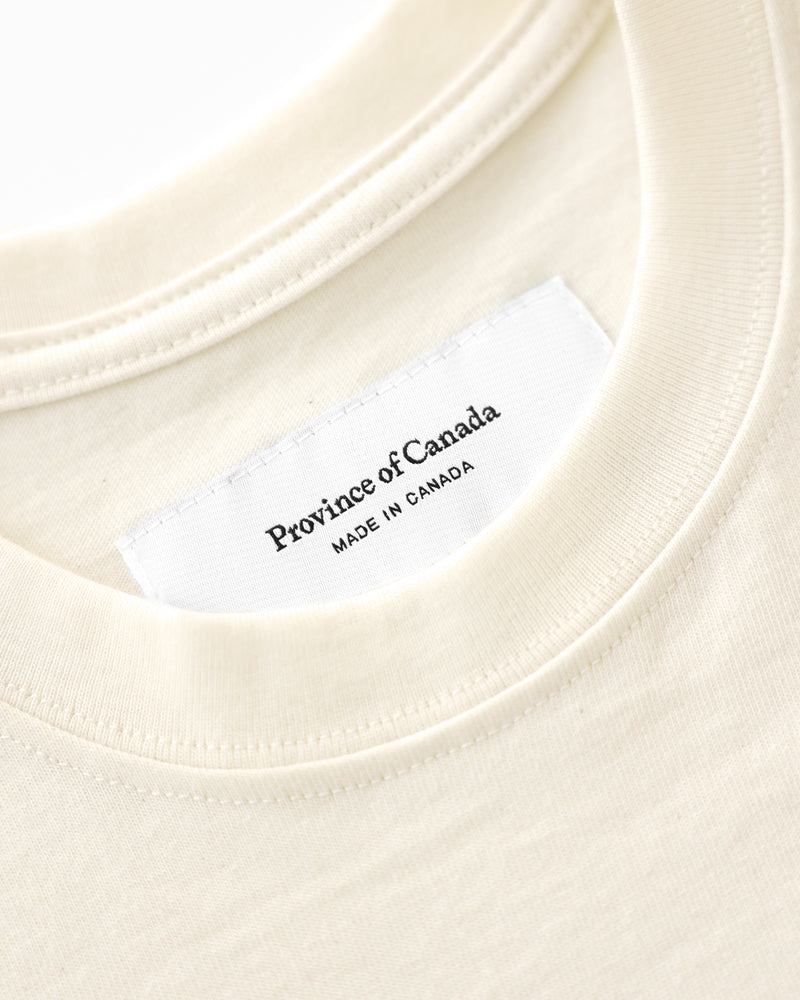 Made in Canada 100% Organic Cotton Monday Tee Natural - Unisex - Province of Canada