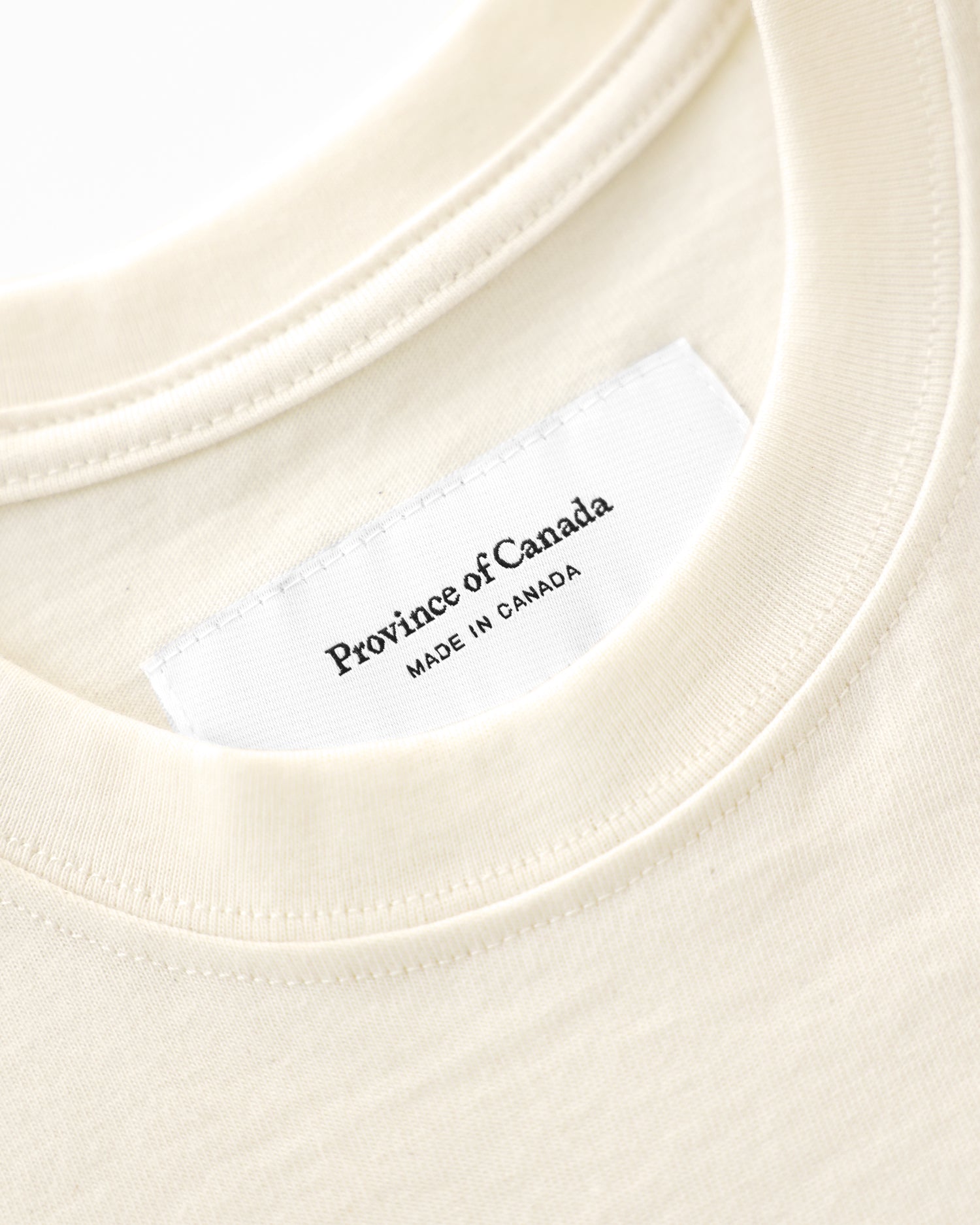 Made in Canada 100% Organic Cotton Football Helvetica Tee Natural - Unisex - Province of Canada