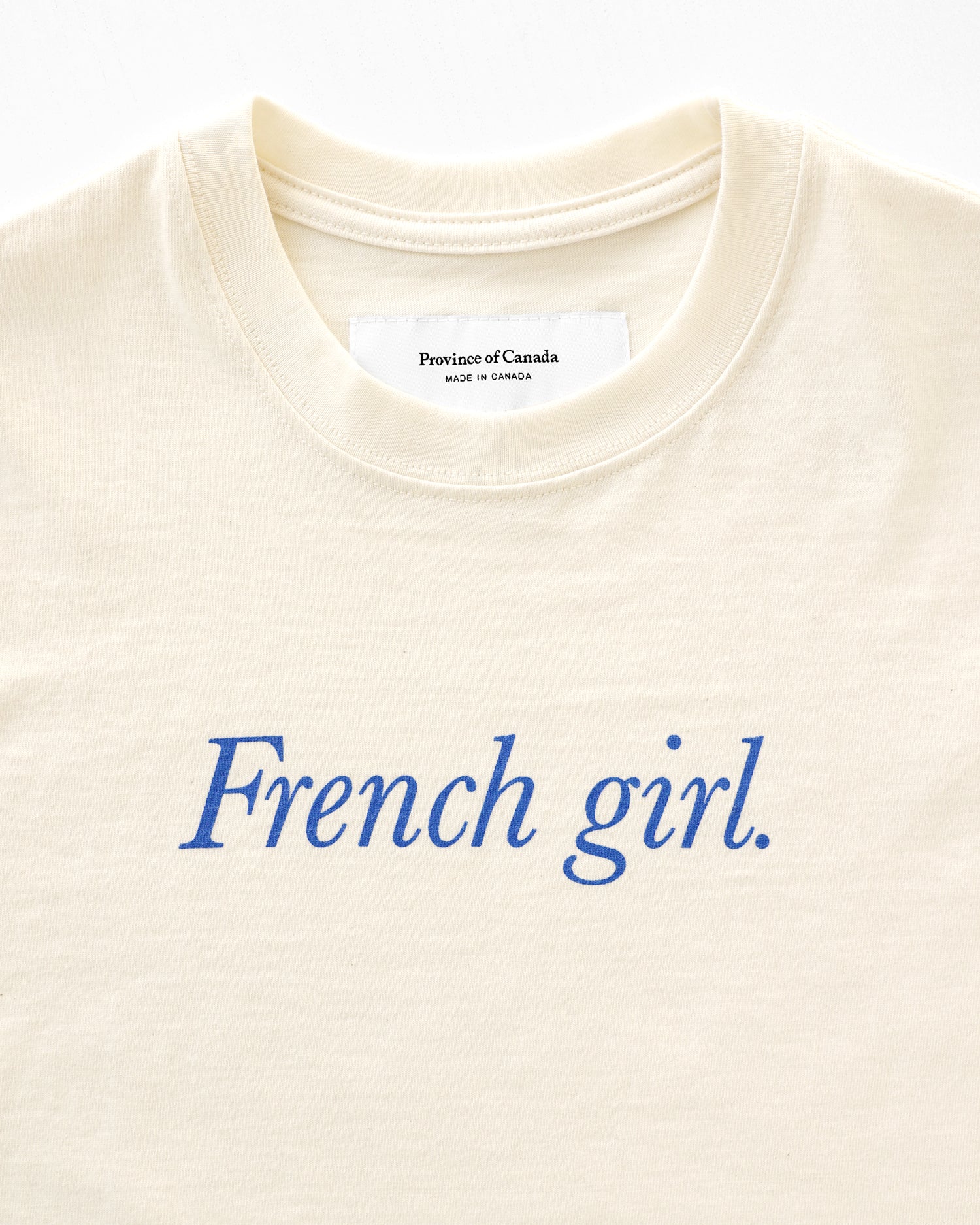 Made in Canada 100% Organic Cotton Blue French Girl T-Shirt - Province of Canada