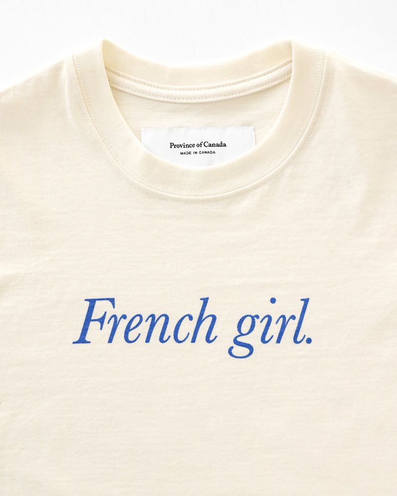 Made in Canada 100% Organic Cotton Blue French Girl T-Shirt - Province of Canada