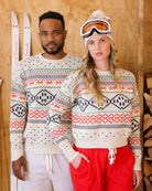 Made in Canada 100% Cotton Fair Isle Cotton Knit Sweater - Unisex - Province of Canada
