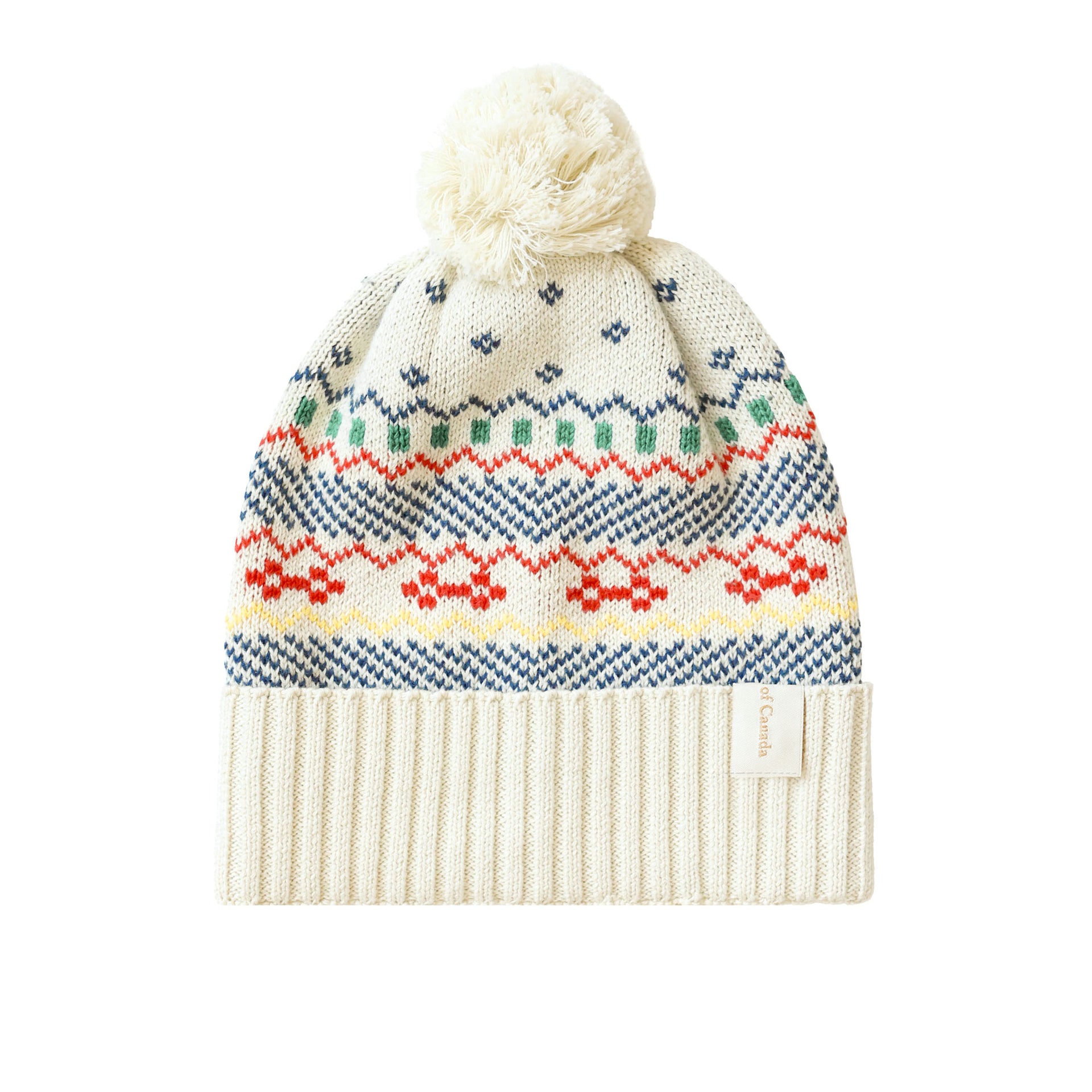 Fair Isle Cotton Knit Toque