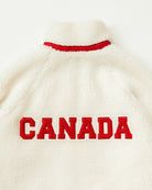 Made in Canada Limited Edition Province of Canada x Heated Rivalry Fleece Jacket Red Details and Cream Fleece