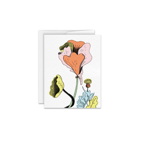 Fleurs Greeting Card - Made in Canada - Province of Canada