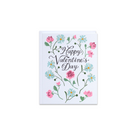 Floral Happy Valentine's Day Greeting Card - Made in Canada - Province of Canada