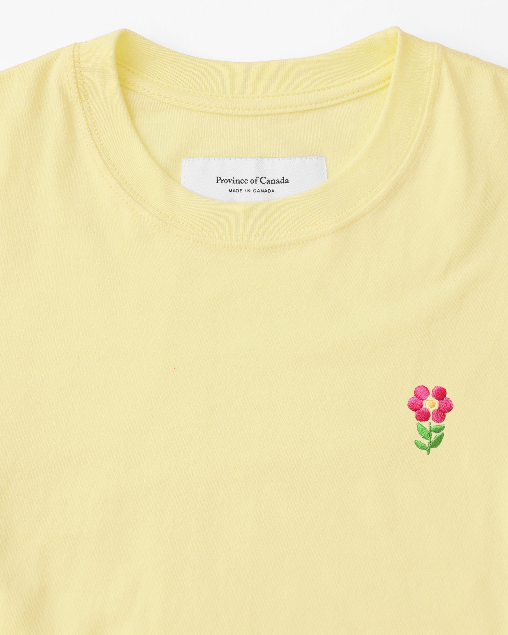 Made in Canada Organic Cotton Floral Butter Tee - Unisex - Province of Canada
