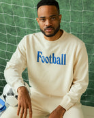 Made in Canada 100% Organic Cotton Football Retro Sweatshirt Natural - Unisex - Province of Canada