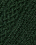 Made in Canada 100% Cotton Ivy Cable Knit Sweater Forest Green - Unisex - Province of Canada