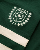 Made in Canada 100% Cotton Canada Crest Long Sleeve Polo Forest - Unisex - Province of Canada