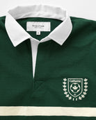Made in Canada 100% Cotton Canada Crest Long Sleeve Polo Forest - Unisex - Province of Canada