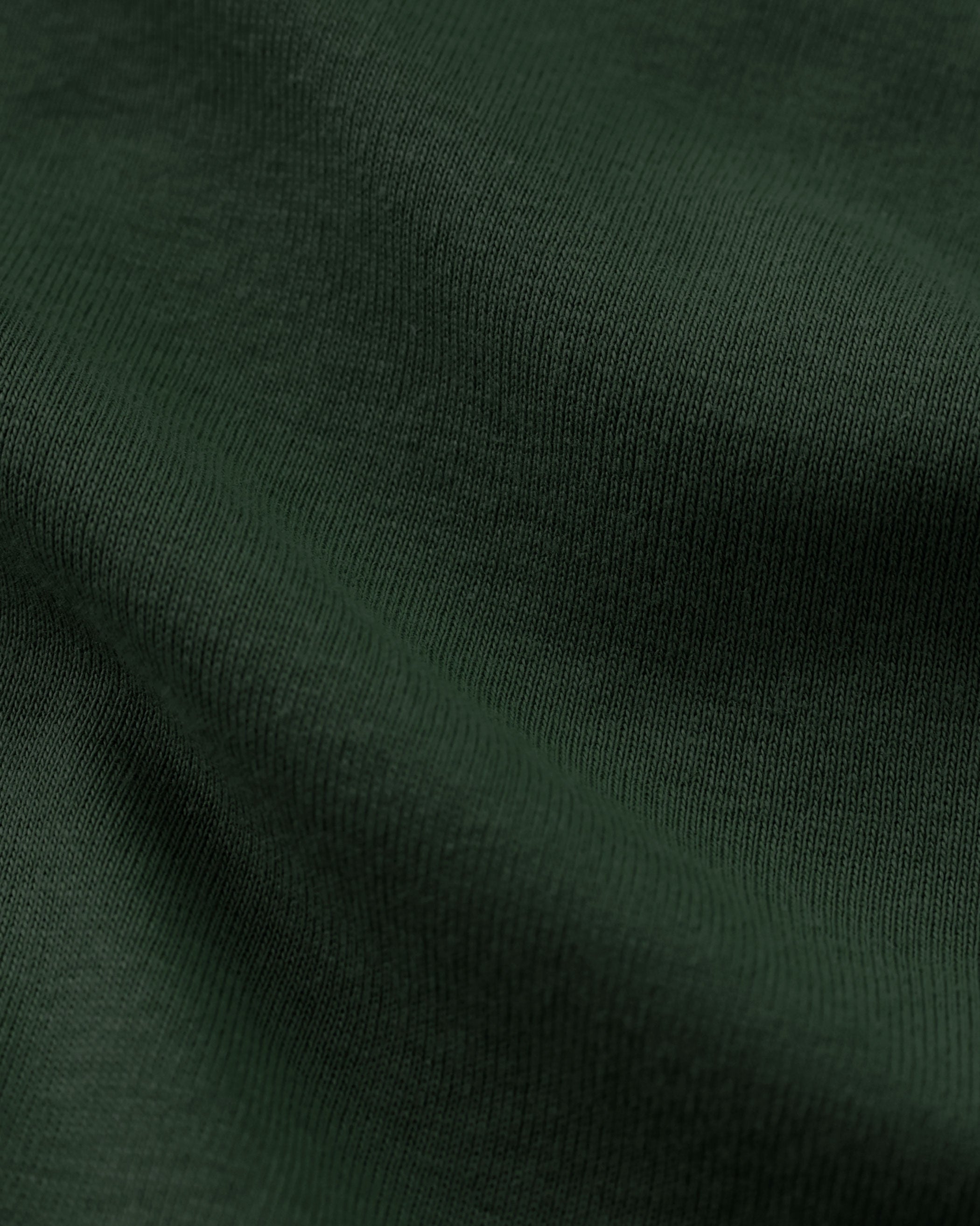 Made in Canada 100% Cotton Fine Ribbed Long Sleeve Dress Forest Green - Province of Canada