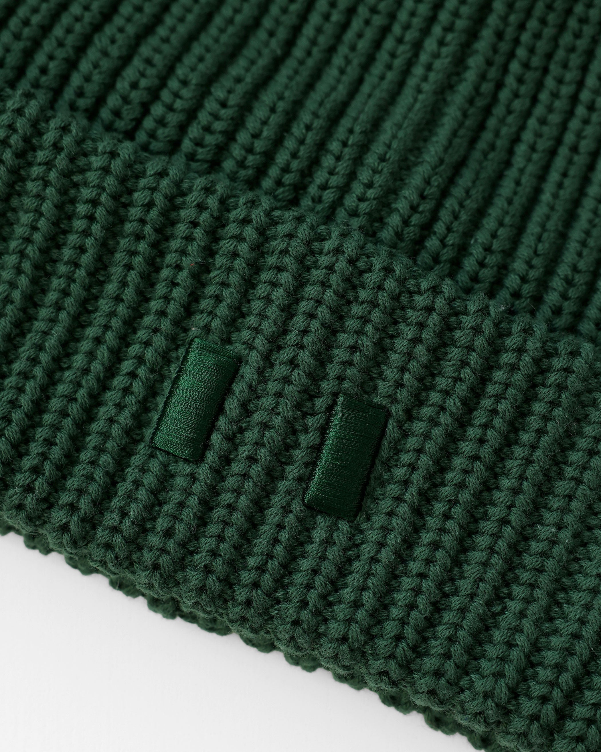 Made in Canada 100% Cotton Flag Cotton Knit Toque Forest Green - Province of Canada 
