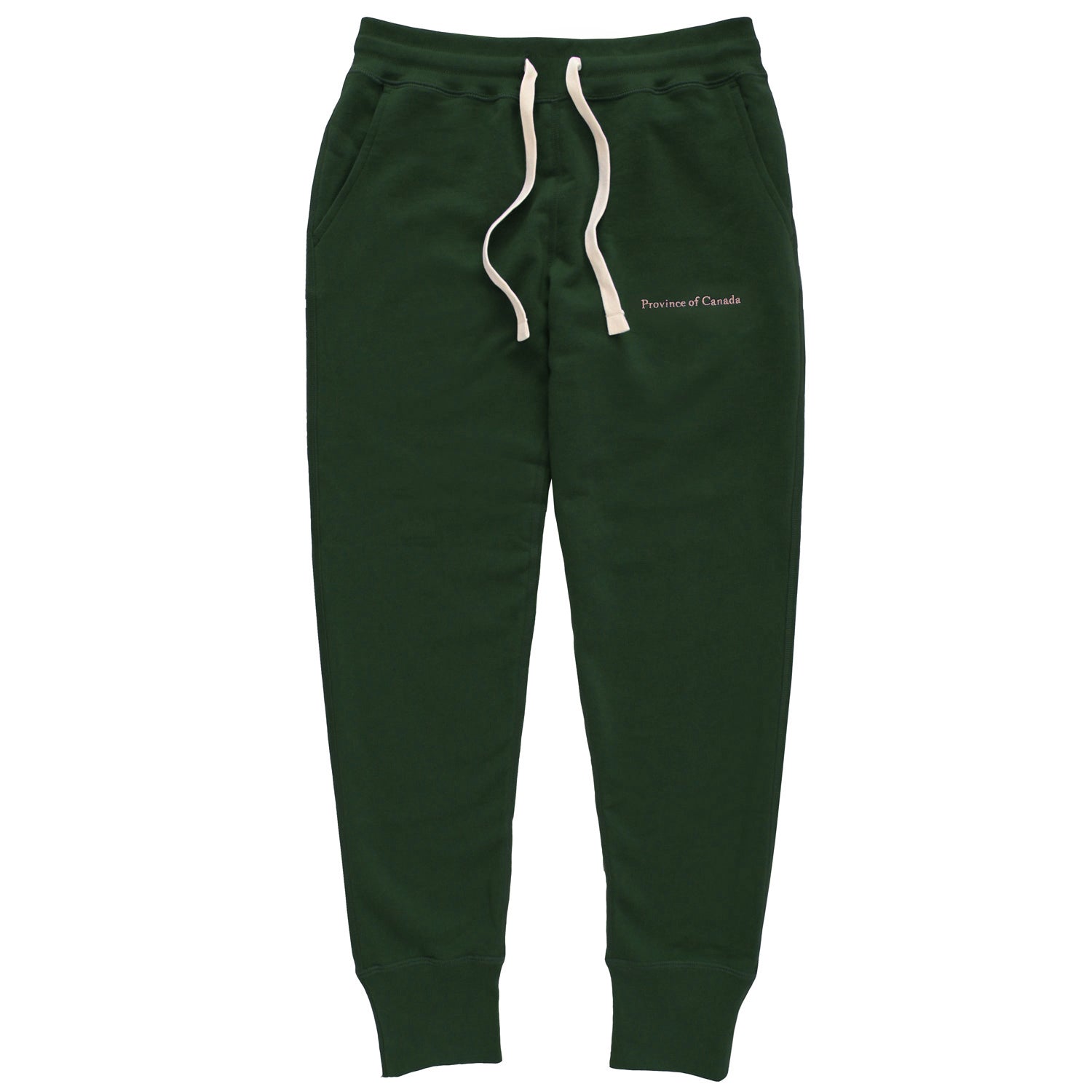 Skinny French Terry Sweatpant Forest Unisex Made in Canada Province of Canada