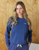 Made in Canada 100% Cotton Mom Sweatshirt French Blue - Unisex - Province of Canada