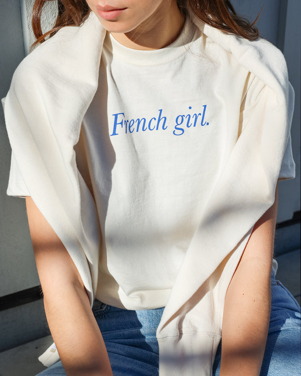 Made in Canada 100% Organic Cotton Blue French Girl T-Shirt - Province of Canada 