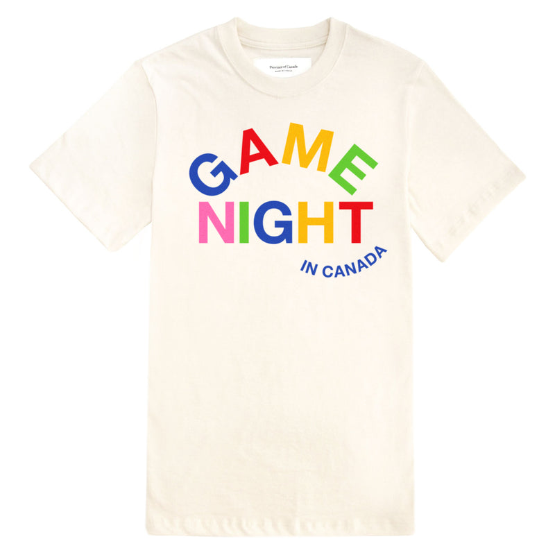100% Cotton Made in Canada Fleece Game Night Tee T-shirt Unisex - Province of Canada