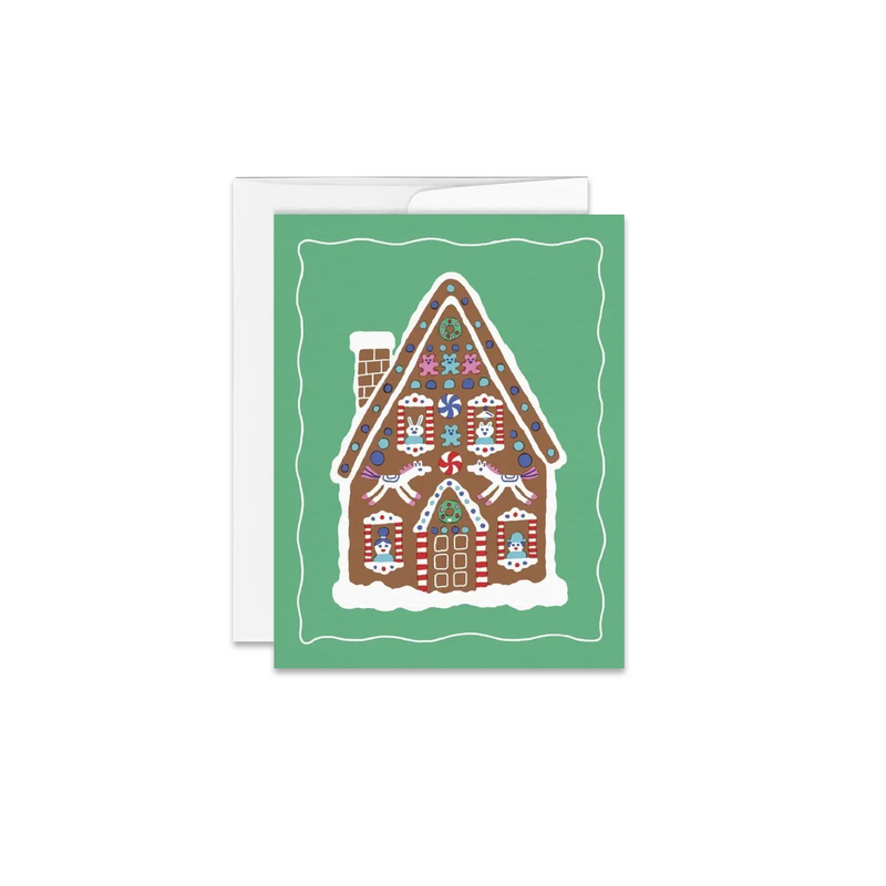Gingerbread House Christmas Greeting Card - Made in Canada - Province of Canada