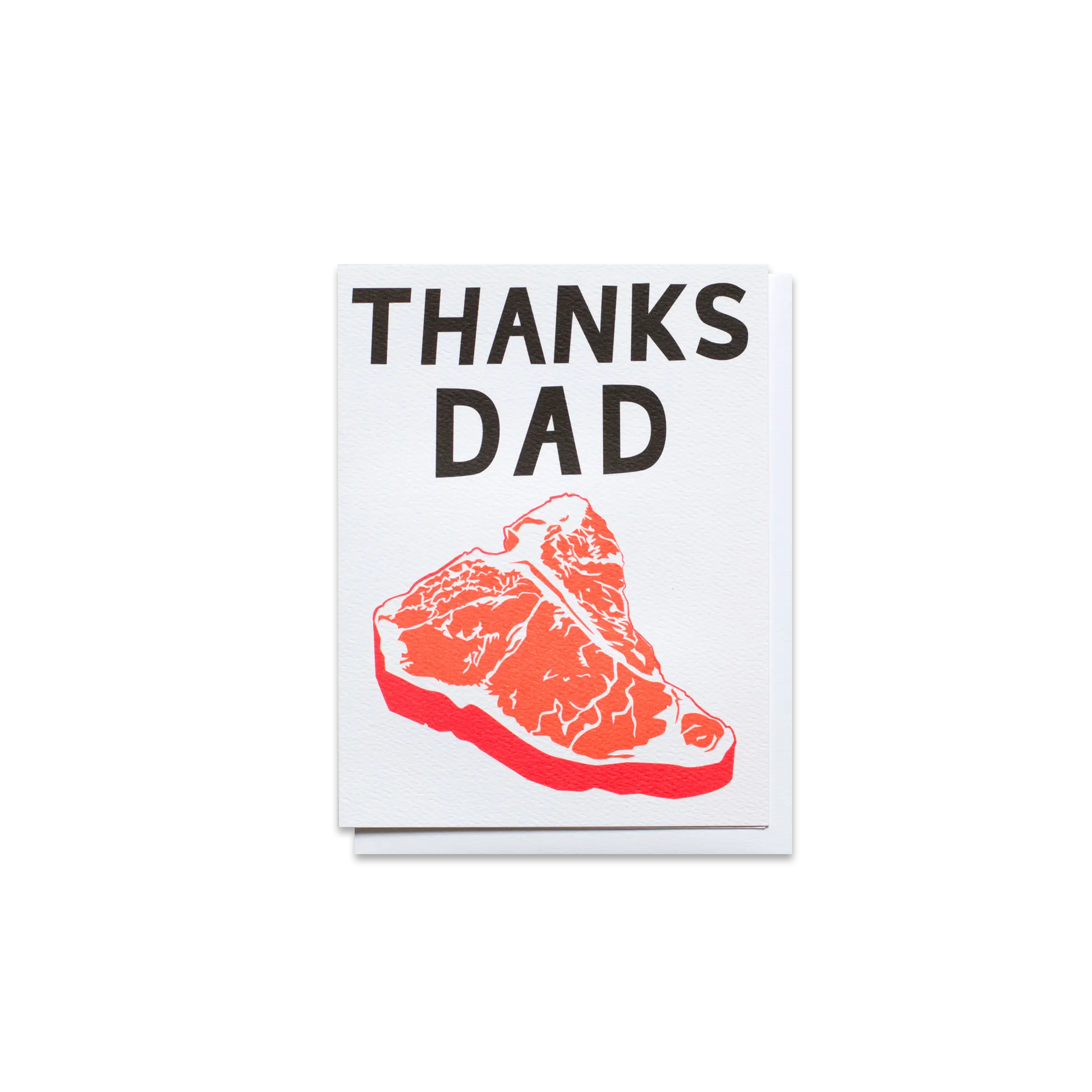 Thanks Dad Grade-A Steak Greeting Card - Made in Canada - Province of Canada