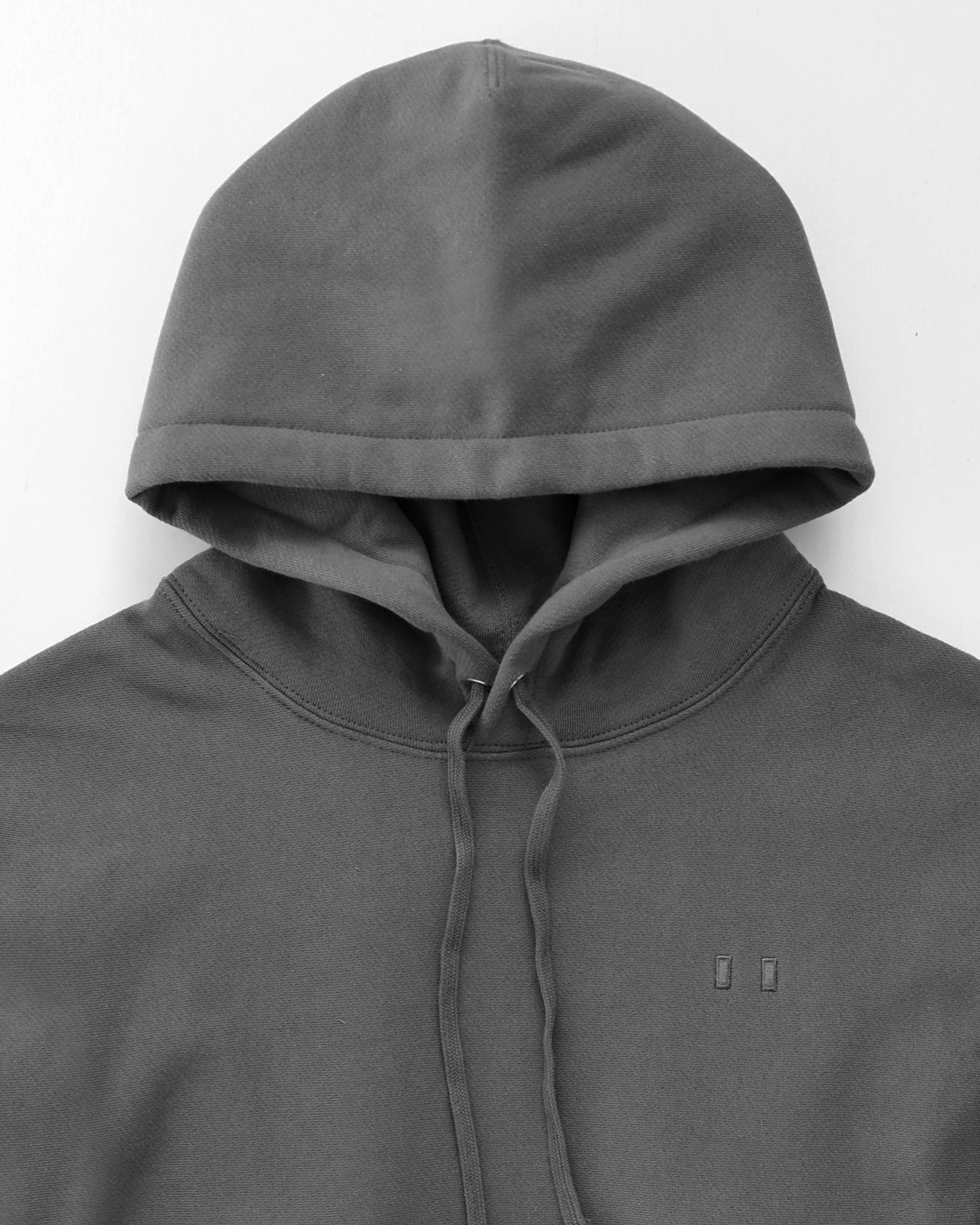 Made in Canada Reverse 100% Cotton Cross Grain Hoodie Graphite - Unisex - Provice of Canada