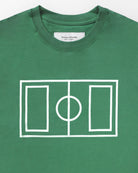 Made in Canada 100% Organic Cotton Soccer Pitch Flag Tee Green - Unisex - Province of Canada  