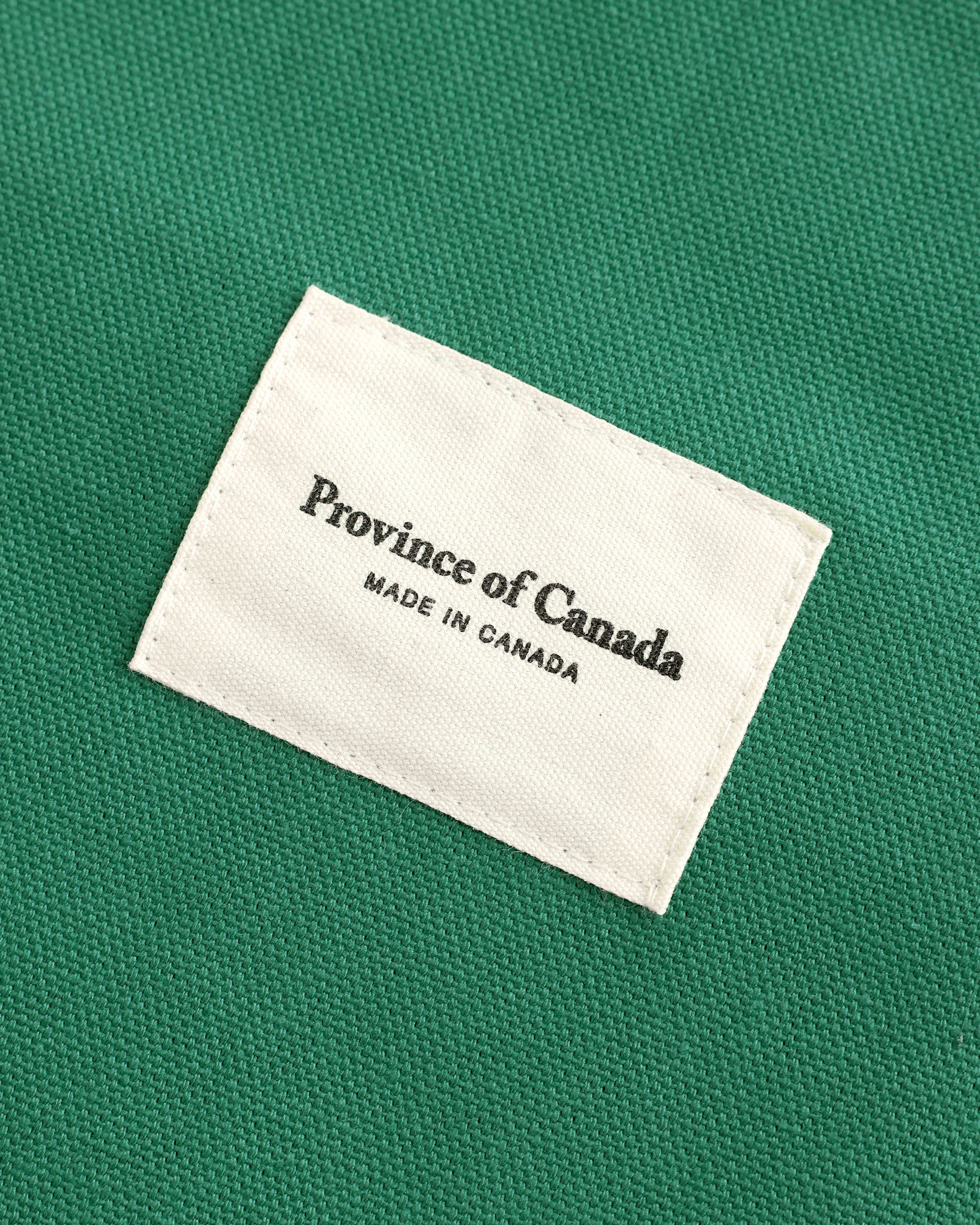 Made in Canada 100% Cotton Football Script Tote Bag Green - Province of Canada