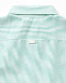 Made in Canada 100% Cotton Oxford  Stripe Button Down Shirt Green - Unisex - Province of Canada
