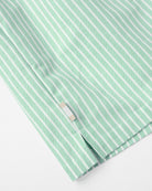 Made in Canada 100% Cotton Oxford Wide Stripe Short Green - Womens - Province of Canada 