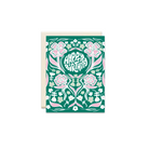 Green Floral Birthday Greeting Card - Made in Canada - Province of Canada