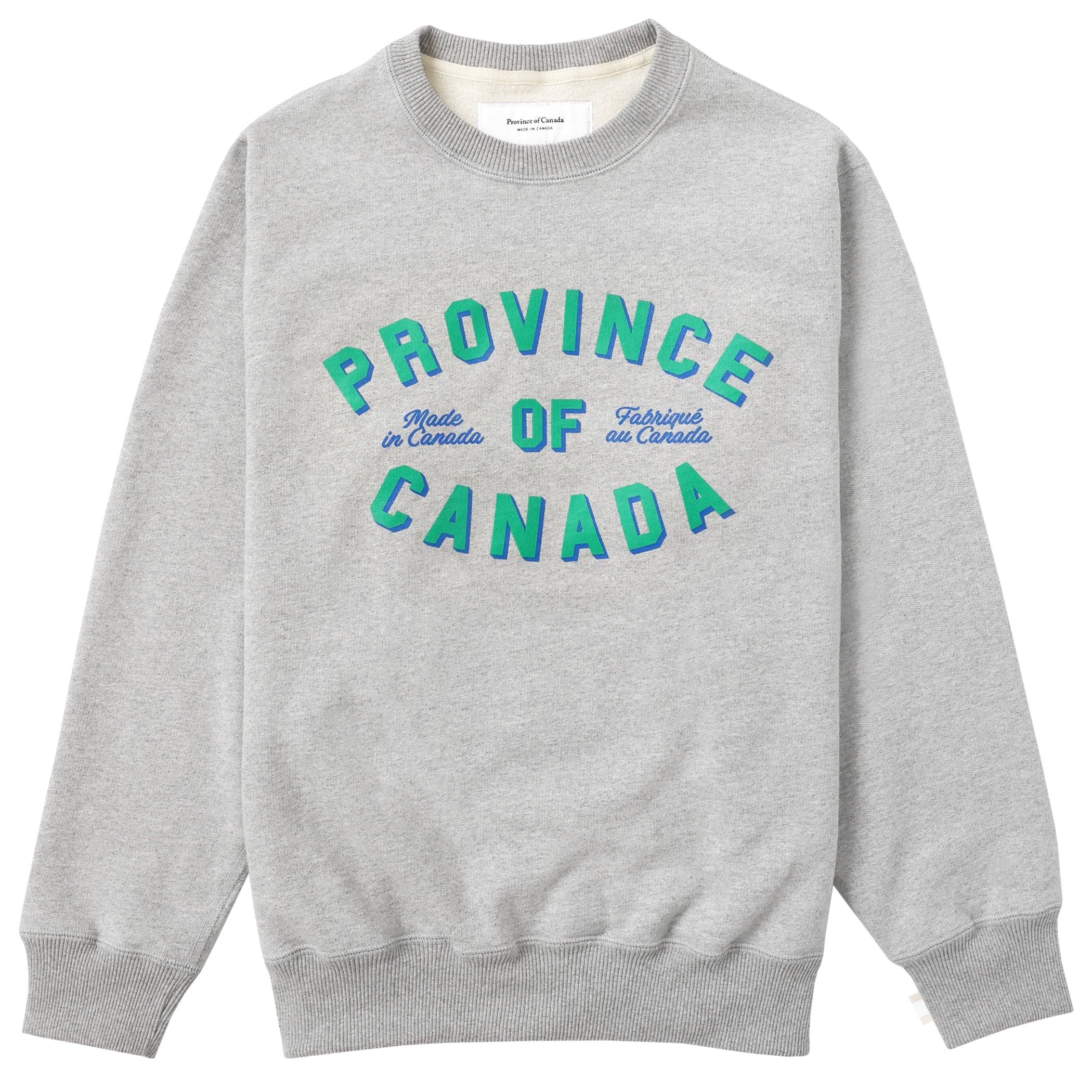 Made in Canada The Logo Fleece Sweatshirt Heather Grey - Province of Canada