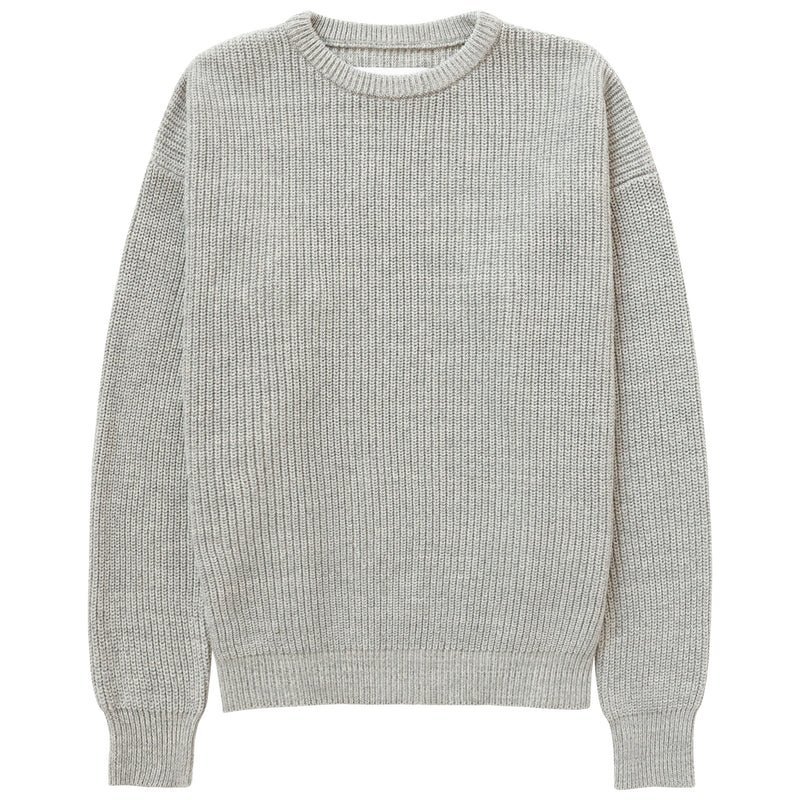 Made in Canada 100% Cotton Cotton Knit Sweater Heather Grey - Unisex - Province of Canada 