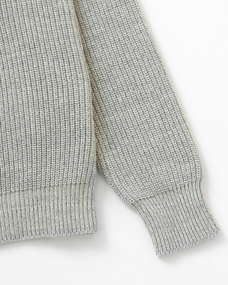 Made in Canada 100% Cotton Cotton Knit Sweater Heather Grey - Unisex - Province of Canada 