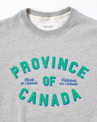 Made in Canada The Logo Fleece Sweatshirt Heather Grey - Province of Canada