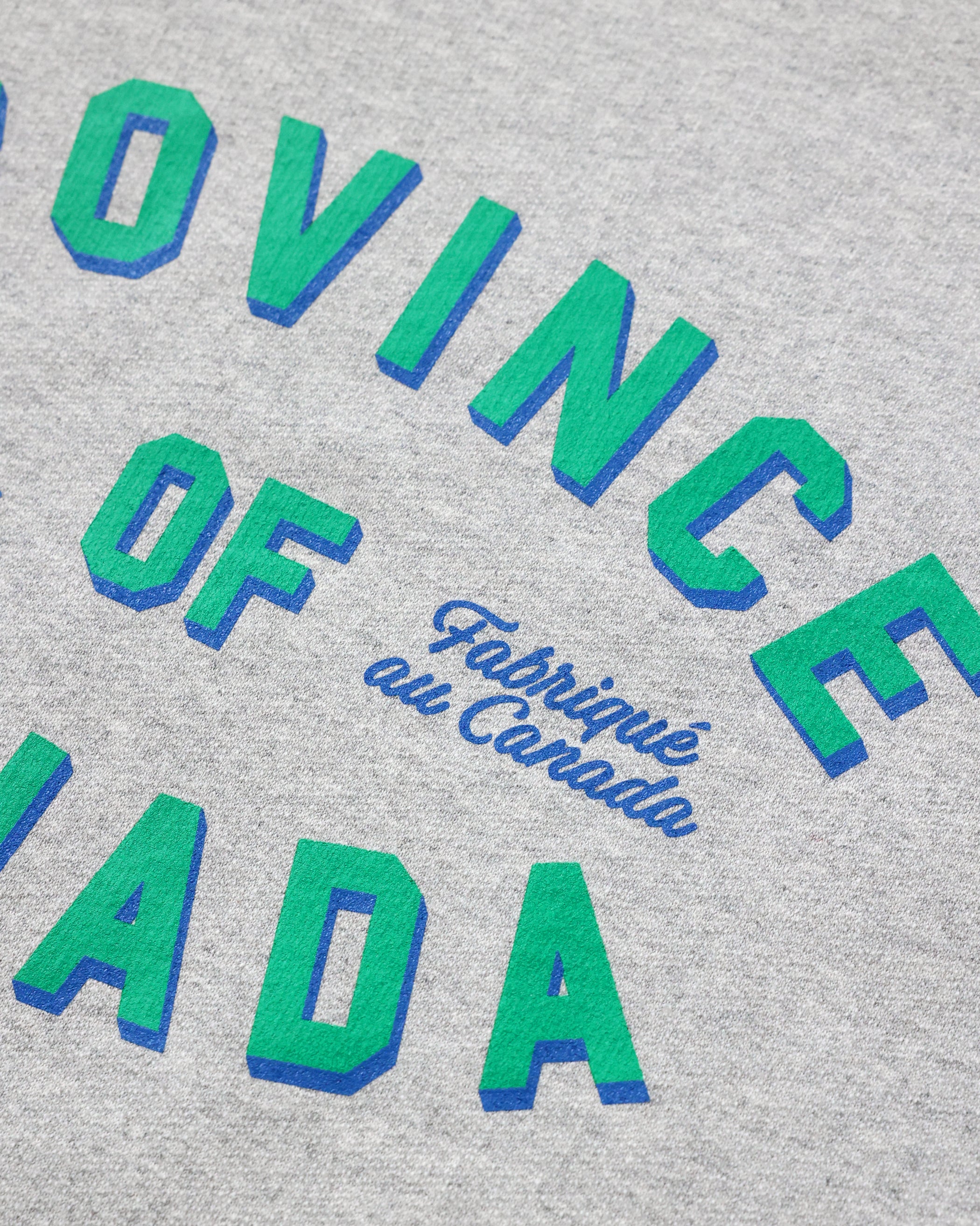 Made in Canada The Logo Fleece Sweatshirt Heather Grey - Province of Canada