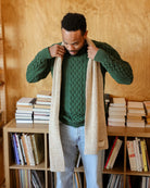 Made in Canada 100% Cotton Cotton Knit Scarf Heather Beige - Province of Canada