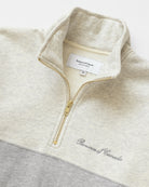 Made in Canada Club Fleece Half Zip Heather Grey - Unisex Province of Canada