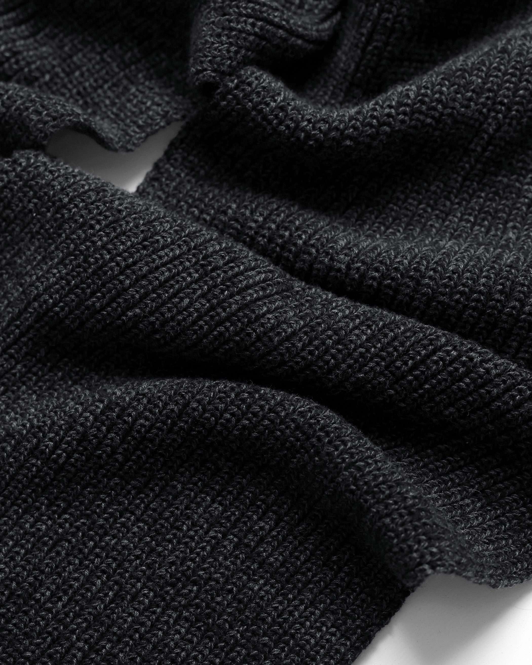 Made in Canada 100% Cotton Knit Scarf Heather Black - Province of Canada 