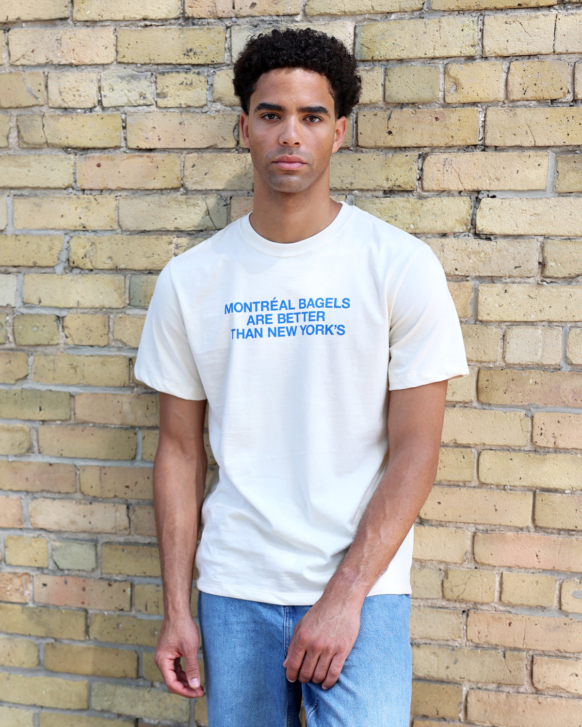 Montreal Bagels Tee Natural - Unisex - Province of Canada - Made