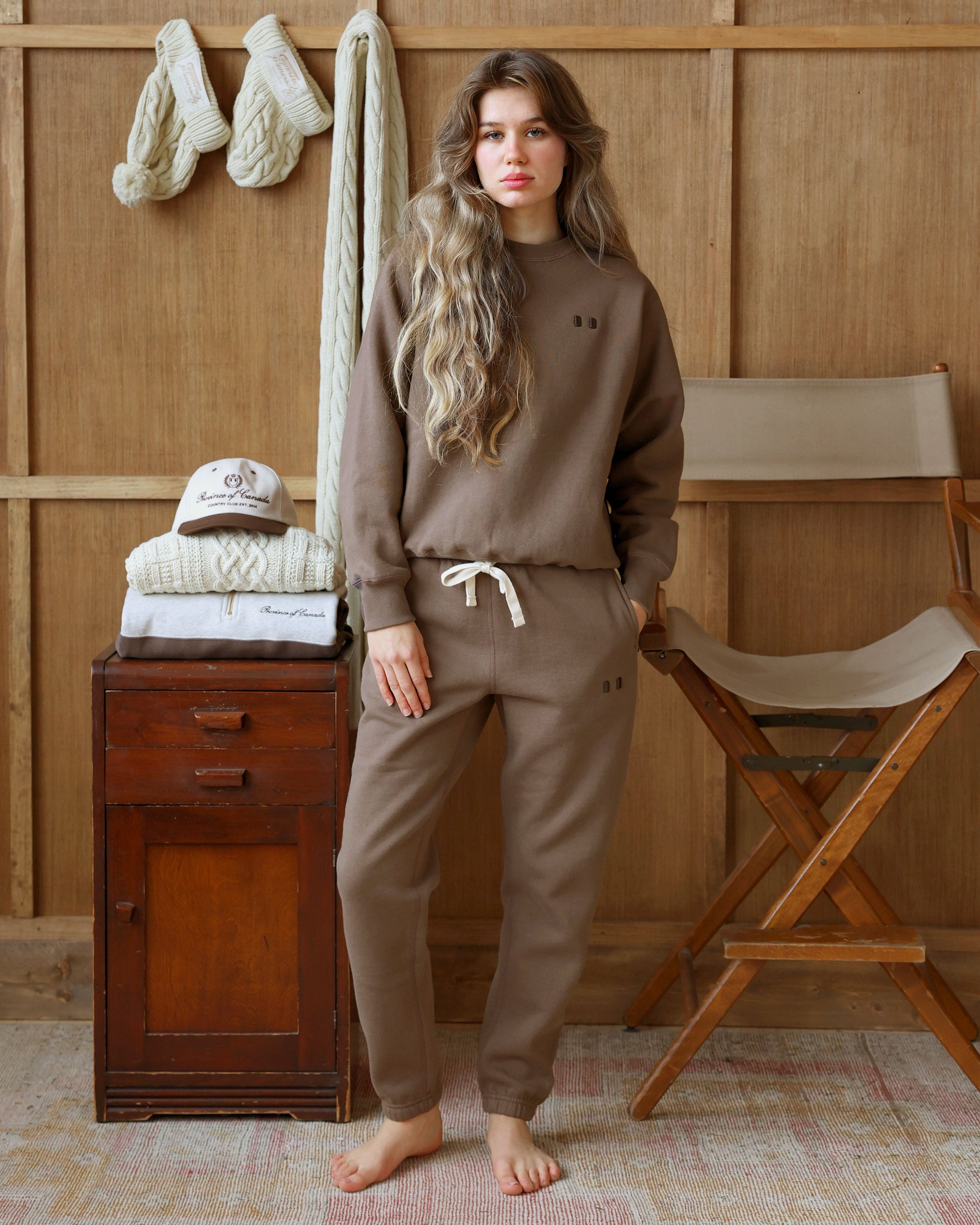 Flag Fleece Sweatshirt Chestnut - Unisex – Province of Canada