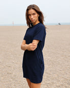 Made in Canada Pocket T-Shirt Dress Navy - Province of Canada