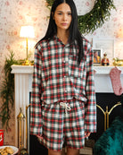 Made in Canada 100% Cotton Marley Plaid Flannel Pyjama Short - Unisex - Province of Canada 
