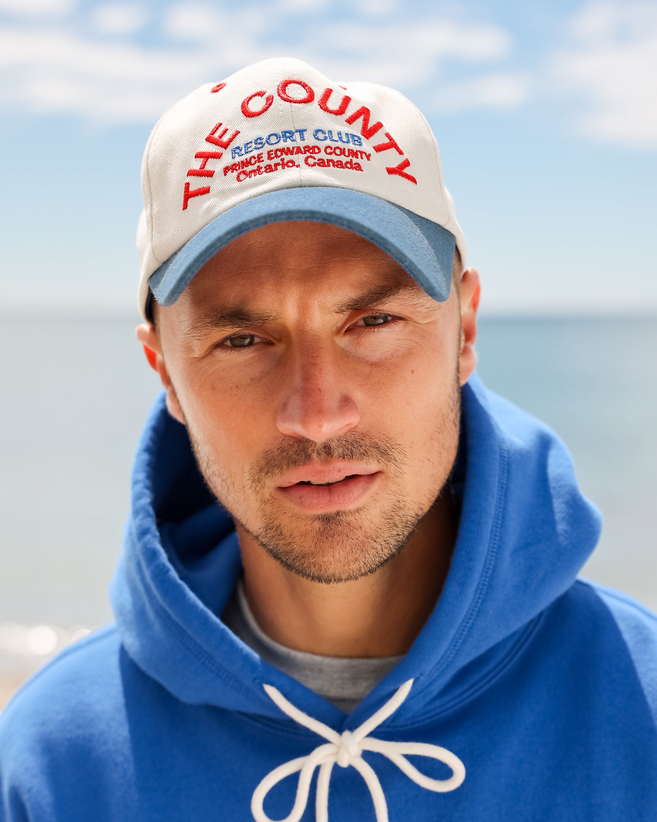 Made in Canada 100% Cotton The County Baseball Hat Natural Denim - Province of Canada 