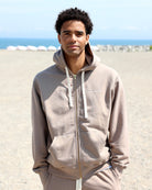 Made in Canada 100% Cotton French Terry Zip Hoodie Mocha Brown - Unisex - Province of Canada 