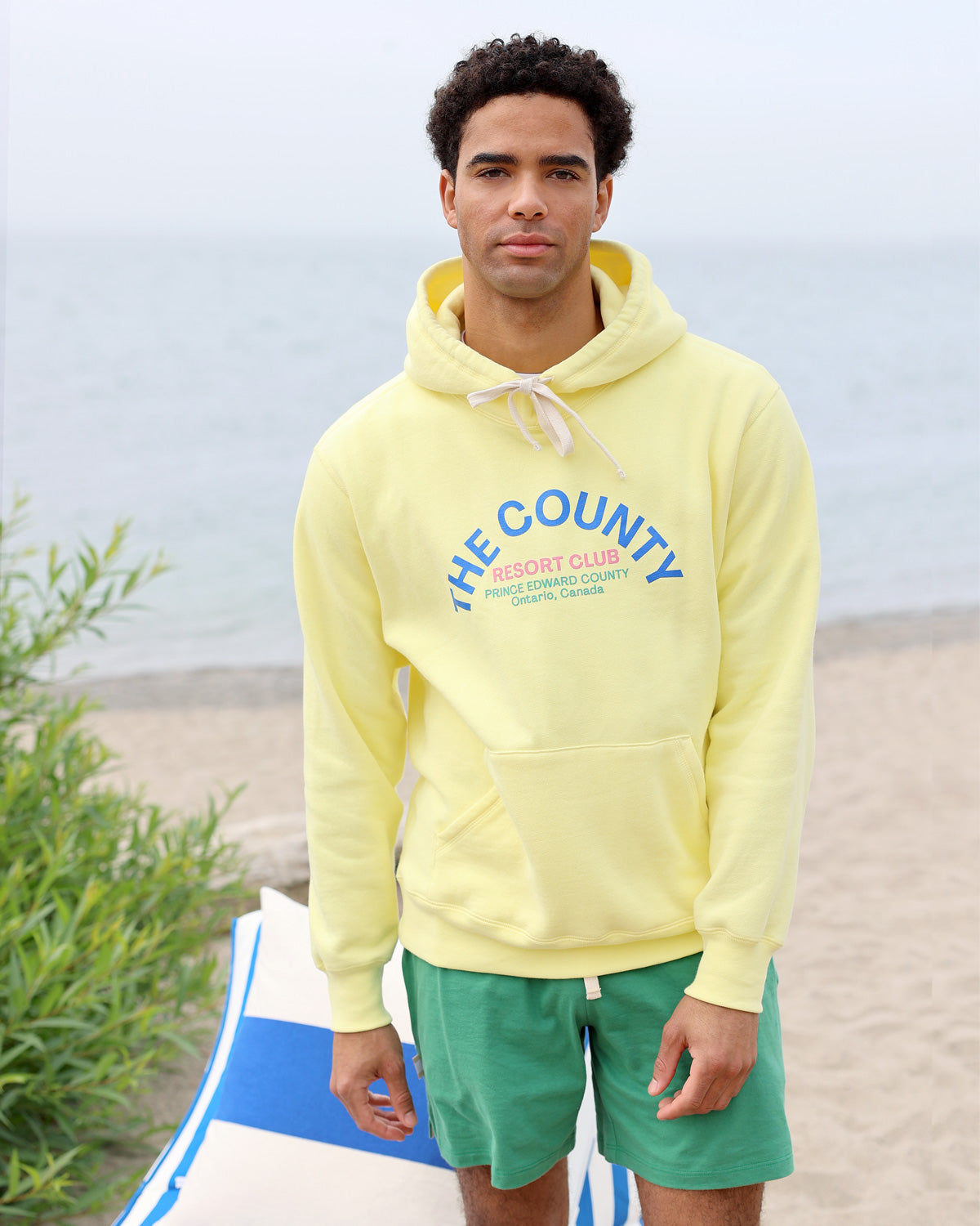Made in Canada The County Fleece Hoodie Lemon - Unisex - Province of Canada 